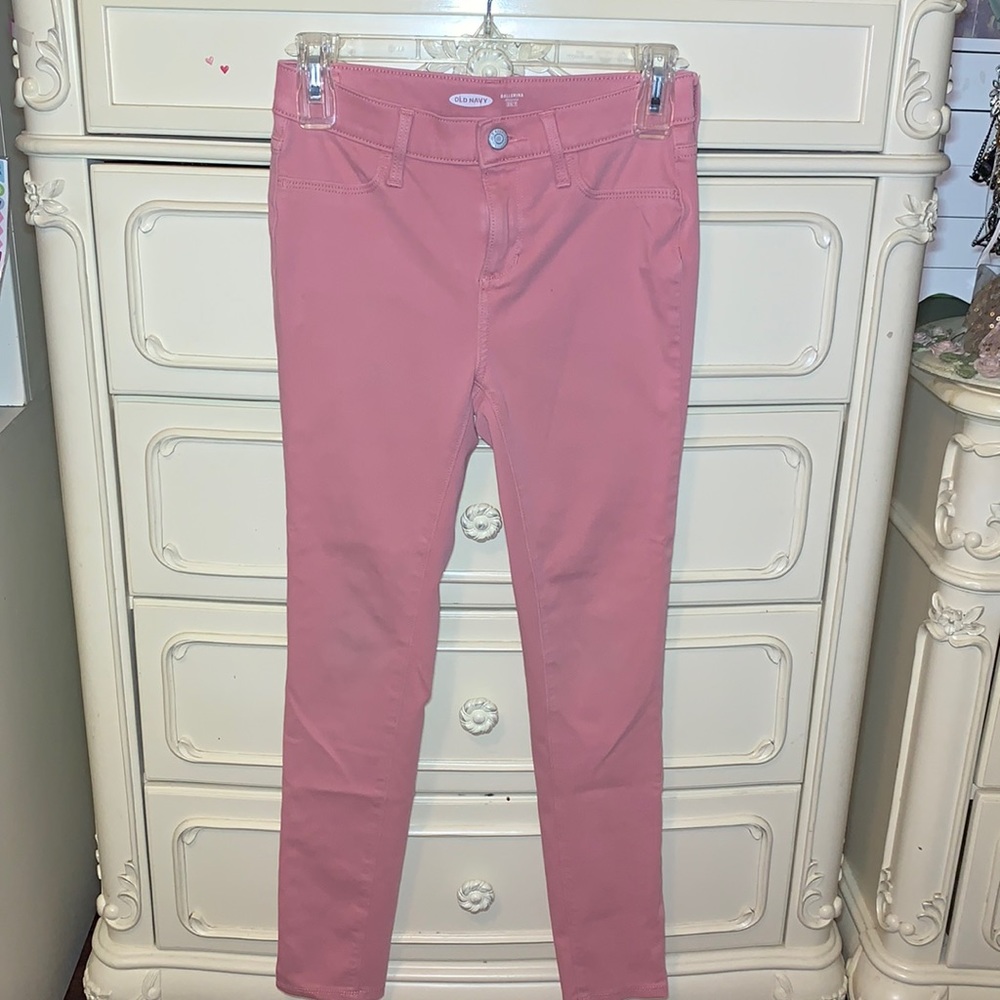 Old Navy Pink Ballerina Jeggings Sz 14